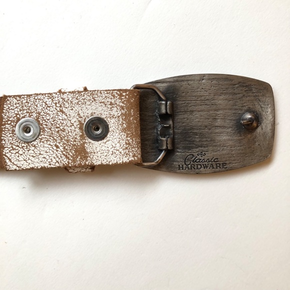 Rose Brand Belt Buckle With Removable Leather Belt - Picture 8 of 10